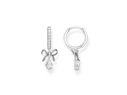 Thomas Sabo CR749-643-14 Silver Creolen With bown Pendant