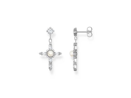 Thomas Sabo H2312-167-14 Silver Earrings Cross Romance Silver
