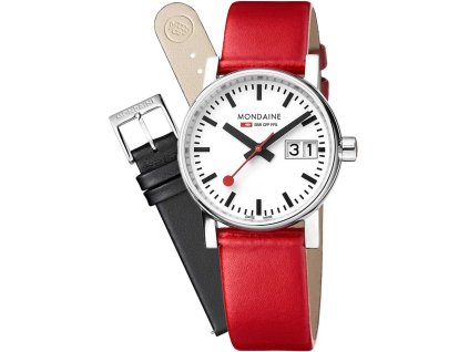 Mondaine MSE.30210.LCV.SET evo2 SBB vegan Set w. 2 Straps 30mm 3ATM