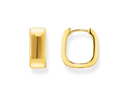 Thomas Sabo CR744-413-39 Bold - Gold-plated Square Hoop Earrings 16,5 mm