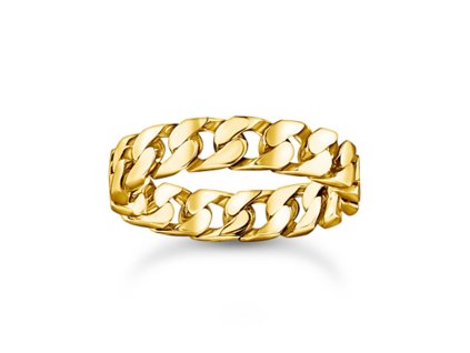 Thomas Sabo TR2496-413-39-54 prstýnek - chain links gold plated