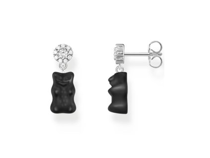 Thomas Sabo H2330-052-11 ear studs with black goldbears silver