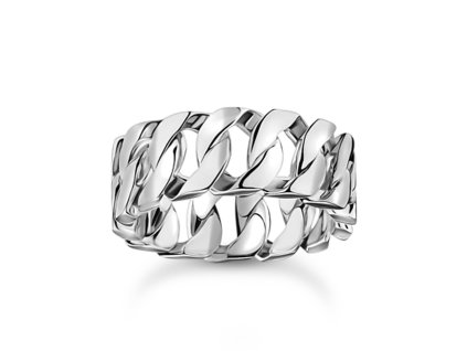 Thomas Sabo TR2497-637-21-56 prstýnek - chain links wide silver