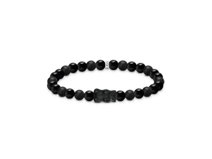 Thomas Sabo A2204-017-11-L17 Bead - náramek with black goldbears silver