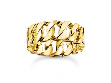Thomas Sabo TR2497-413-39-58 prstýnek - chain links wide gold plated