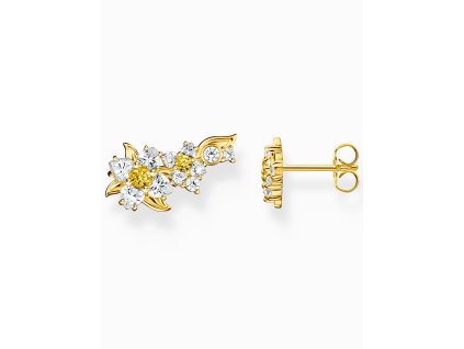 Thomas Sabo H2324-414-4 ear studs flower gold plated