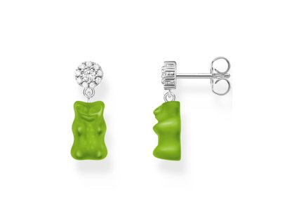 Thomas Sabo H2330-052-6 ear studs with green goldbears silver