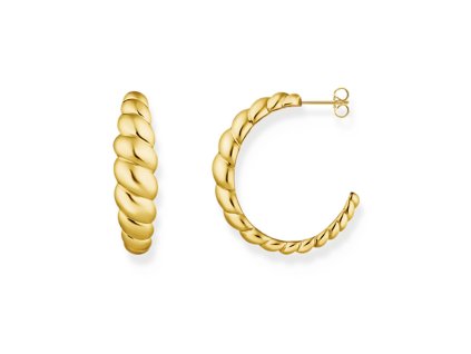 Thomas Sabo CR758-413-39 hoops organic forms gold plated