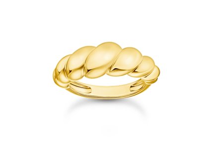 Thomas Sabo TR2494-413-39-56 prstýnek - organic forms gold plated