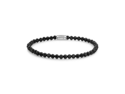 Rebel & Rose RR-40160-S-S náramek Black Glam Rocks Silver