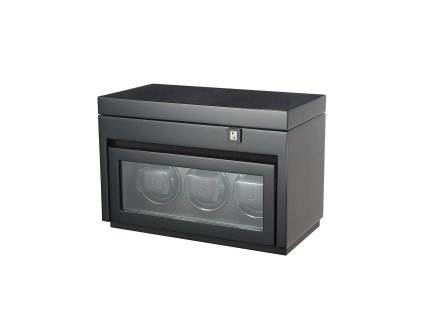 Paul Design 20098 Watch Winder Gentlemen 3+5 Black Highgloss