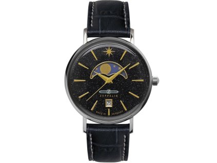 Zeppelin 8137-2 Luna Moon Phase 36mm 5ATM