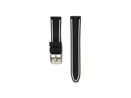 Remienok RJ.15326.9000 (22 mm), Bílá || Černá