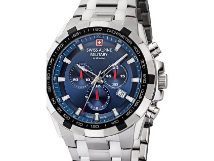 Swiss Alpine Military 7043.9235 Star Fighter Saphirglas Chrono 46 mm