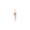 Thomas Sabo PE955-995-9 Gold-plated pendant with rose-coloured rose quartz crystal