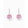 Thomas Sabo H2287-051-9 Silver dangle earrings with pink cubic zirconia