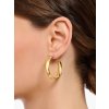 Thomas Sabo CR640-413-39 Gold-plated náušnice Chunky 36 mm