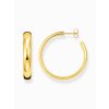 Thomas Sabo CR640-413-39 Gold-plated náušnice Chunky 36 mm