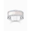 Thomas Sabo TR2446-041-14-56 Silver band prstýnek with white zirconia and enamel