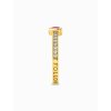 Thomas Sabo TR2448-995-10-56 Gold-plated solitaire prstýnek with red stone + zirconia