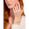 Thomas Sabo TR2448-995-10-56 Gold-plated solitaire prstýnek with red stone + zirconia