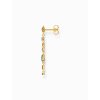 Thomas Sabo H2286-488-7 Gold-plated single earrings palm cactus with coloured stones