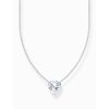 Thomas Sabo KE2211-051-14-L45V Silver necklace with white heart pendant