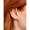 Thomas Sabo H2281-414-9 Gold stud earrings with pink onyx