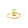 Thomas Sabo TR2459-414-6-54 Gold prstýnek with green Goldbears