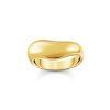Thomas Sabo TR2473-413-39-54 Bold - Gold-plated prstýnek in curved shape