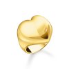 Thomas Sabo TR2471-413-39-58 Bold - Gold-plated prstýnek in Heart Shape