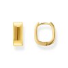 Thomas Sabo CR743-413-39 Bold - Gold-plated Square Hoop Earrings 13,4 mm