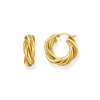 Thomas Sabo CR742-413-39 Bold - Gold-plated Hoop Earrings 20,0 mm Intertwined design
