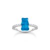 Thomas Sabo TR2459-052-1-52 Silver prstýnek With Pink Gold Bear And Zirconia
