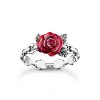 Thomas Sabo TR2482-664-10-56 Silver prstýnek Roses Romance