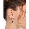 Thomas Sabo CR726-052-11 Silver Single creole With Black Gold Bear Pendant