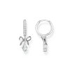 Thomas Sabo CR749-643-14 Silver Creolen With bown Pendant
