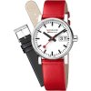 Mondaine MSE.30210.LCV.SET evo2 SBB vegan Set w. 2 Straps 30mm 3ATM