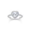 Thomas Sabo TR2477-051-14-56 Silver Halo-prstýnek in Heart Shape with white Zirconia