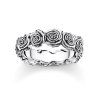 Thomas Sabo TR2488-637-21-54 silver prstýnek with roses