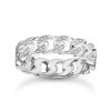 Thomas Sabo TR2500-051-14-54 prstýnek - chain links white stones silver