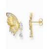 Thomas Sabo H2328-414-14 ear studs butterfly with stones gold plated