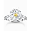 Thomas Sabo TR2493-051-4-56 Cocktailprstýnek flower with stones silver