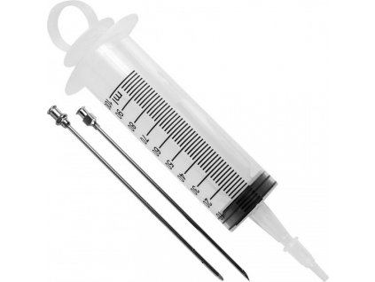 Stříkačka nastřikovačka láku 100 ml + 2 jehly nerezové