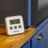 Elektronický kuchyňský teploměr bílá/černá 0-250°C