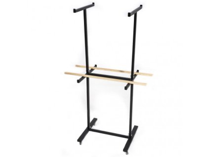 462 stojan na maso cerny na koleckach