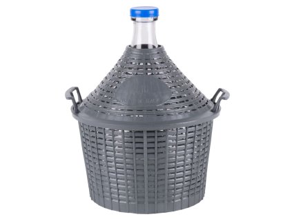 Demižón Strend Pro Cada Inco, 10 lit. sklenený, na víno a pálenku, plastový kryt