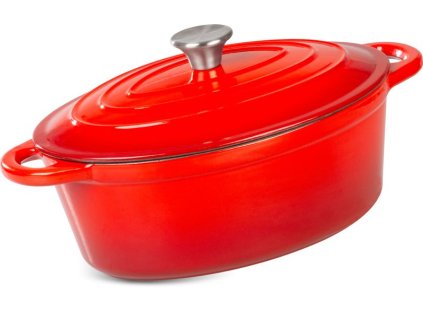 Pekáč MagicHome Castora line, oválny, kastról, 30 cm, 4,4 lit. s pokrievkou, smaltovaná liatina