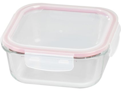 Dóza MagicHome, štvorcová, 1200 ml, s vekom, Clip, sklenená