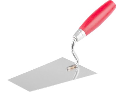Lyžica murárska Strend Pro Premium, s drevenou rúčkou a kovovým ukončením, 160 mm, 0,9 mm, nerez